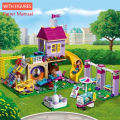Girls Playground Compatible Building Blocks Toy Set For Kids - JG316 - 343 pcs. 