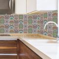 Waterdichte Tegels Steen Behang Stickers Badkamer Keuken Muur Trim Line Plint Grens 3d Zelfklevende Mozaïek Sticker J731 Wall Tiles 8"x8" (6 Sheets). 