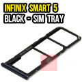 Infinix Smart 5 SIM Tray Sim Jacket Sim Slot Sim Door For Infinix Smart 5 - Black. 