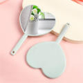 Heart-shaped Handheld Mirror Stylish Handheld Plastic Makeup Mirror Portable Heart Mirror for Beauty Routine Makeup Application Personal Grooming Female Users Gift Item. 