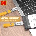 KODAK USB 2.0 Flash Drive H2testw 32GB 64GB 128GB Pendrive Waterproof Memory Stick Leather Landyard Metal U Disk + Type-c Reader. 