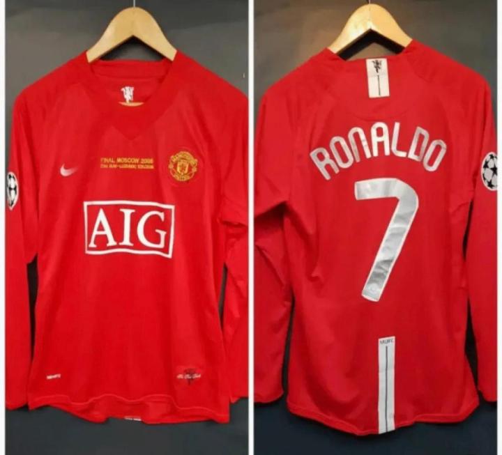 HR SPORTS  Cristiano RONALDO 7 M_U 2008 Shirt Long Full Sleeve Football Jersey – Iconic Manchester United & Portugal Legend Edition**
