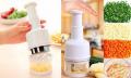 Handy Press Stainless-Steel Vegetable Chopper. 