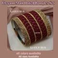 Jewellery for girls Stylish Matt Doted Bangles Kara Set | For Girls and Ladies| Casual and Formal | all sizes in all colors available. 