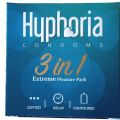 Hyphoria 3 in 1 Condoms (3 Packs). 