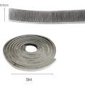 Sealing Strip, Door Brush Seal, Weather Strip, for Sliding Doors, Windows, Self-Adhesive Insulating Door Seal,5Mx0.9cm. 