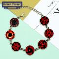 Green forest Chain Bracelet Geometric Anime Naruto Sharingan Eye Cuff Bracelet Jewelry Accessories. 