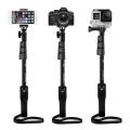 YT-1288 - Bluetooth Selfie Stick For Smartphones & Digital Cameras - Black. 
