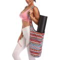 Fashion Yoga Mat Bag Printed Canvas Tote Bag Single Shoulder Washable Large Capacity Portable Zippered Pocket Yoga Mat Bag. 
