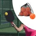 6 Pieces Pickleball Balls, 40 Holes Pickle Ball, Portable High Elastic Outdoor Pickle Balls for Tennis/Wood/concrete Courts Training Sports. 