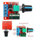 Mini DC-DC 4.5V-35V 5A 90W PWM DC Motor Speed Controller Module Speed Regulator Control Adjust Board Switch 12V 24V PN35. 