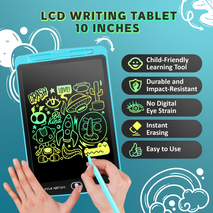 10 Inch LCD Writing Tablet Drawing Board For Kids - 10" Electronic Tablet With Digital Pen For Kids