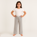MK Garments - Pack of 2 Women & Kids Jersey Trousers Comfortable Soft Fabric Wide Leg  Pants with Adjustable Waist For Girls. 