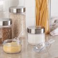 Kitchen Small Plastic Small Measger 8-lot Food Spot for Flour Spices or Lessy Transparent. 
