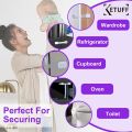 Child Safety locks (6-Pack), Baby Safety Lock, Baby Proofing set, Strong & Adjustable Size/Flexible, Child Proofing Kit. 