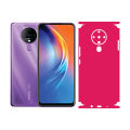 Back Paper For Tecno Spark 6 Back Lamination Skin Anti-Stain 0011 MAGENTA Sheet Anti-stain Wrap Cover. 