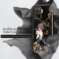 Love Bracelet case for OPPO F19 Pro Back Cover Back Shadow Girl Flower Case OPPO A94 4G Reno 5F. 