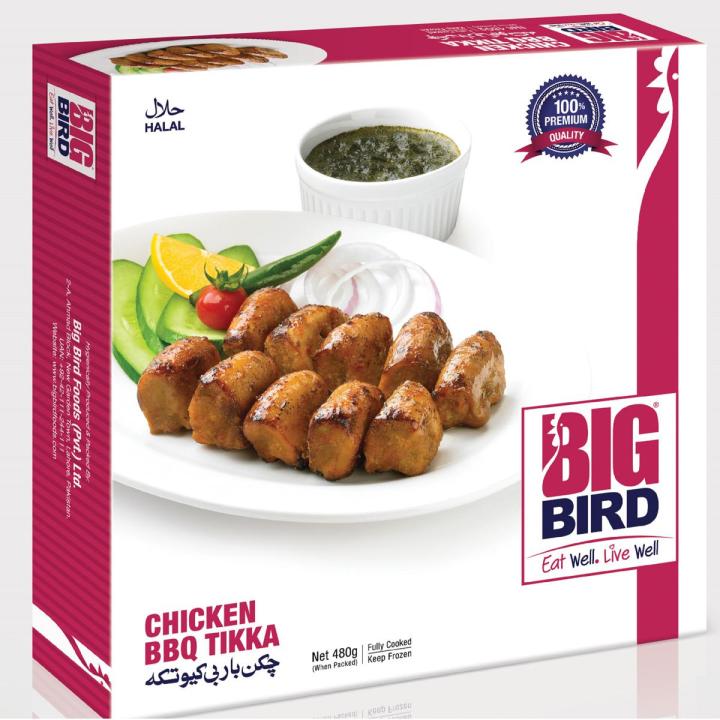 BIG BIRD Chicken BBQ Tikka 480 grams ( if your order less than Rs 1500, then Delivery Charges Implement Rs 150)