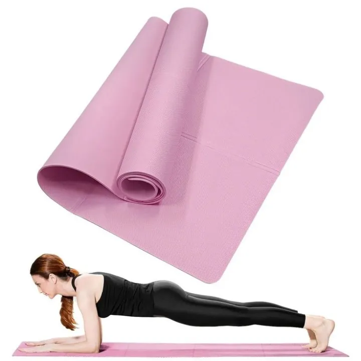 Premium%20Non-Slip%20Eco-Friendly%20Yoga%20Mat%20with%20Durable%20Carrier%20Strap%20-%20Durable%20With%20Texture,%204mm%20-%2015mm%20Thick%20-%20Image%202