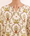 Sapphire Stitched - Printed Arabic Lawn Shirt For Women - Women RTW / Stitched. 