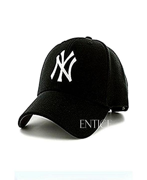 Abdul%20Marts%20Black%20Ny%20Baseball%20Cap%20-%20Fashionable%20And%20Trendy%20Cap%20For%20A%20Stylish%20Casual%20Look%20-%20Top%20Off%20Your%20Casual%20Outfit%20With%20Our%20Stylish%20Baseball%20Cap%20-%20Image%203