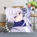 Killua Zoldyck Hunter x Hunter Pillow Case For Home Decorative Silk Pillows Cover Invisible Zippered Throw PillowCases 0508. 