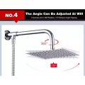 MM Hardware Top Head Spray Shower Rainfall Stainless Steel All Sizes 360° Rotatable. 
