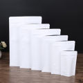 13x18.5 cm food Grade White Kraft Paper With Aluminum Lamination Standup Pouches 50pcs/Lot. 
