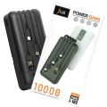 J-cell Power bank 10000mah j-107 For all Mobiles Charging Power Bank. 