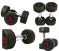 2kg Rubber Dumbell Pair with Jump Rope and 4mm Exercise Yoga mat -- Rubber coated dumbbell, dumbells, exercise dumbells, yoga mats- Jump Rope Multicolor. 