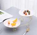 Without Plates Cake stand Ceramic Cake Display Stand Fruite PlateSnack Cake Dessert Display Stand Storage Rack Room Dried Fruit Using For Home DecoraMulti-layer Cupcake Stand Light Luxury Dessert Table Wedding Party Cake Plate Afternoon Tea Snack Stand. 