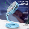 KIVEE Original FA12 Rechargeable Portable USB Fan Three Speed Adjustable Desktop Fan Wind Power Ultra Quiet Convenient Desktop Fan with Desk Lamp Rechargeable Cute Cooling Fan For Outdoor Home Office Keep Cool With Kivee. 