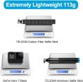 【IKE】TELESIN Selfie Stick Tripod, 35.5'' Carbon Fiber Waterproof Lightweight Extension Pole Monopod for  Insta360 X3/ACE Pro/Go 3/One R RS, One X2/GoPro, DJI OSMO Action 4 3,and More Action Camera. 