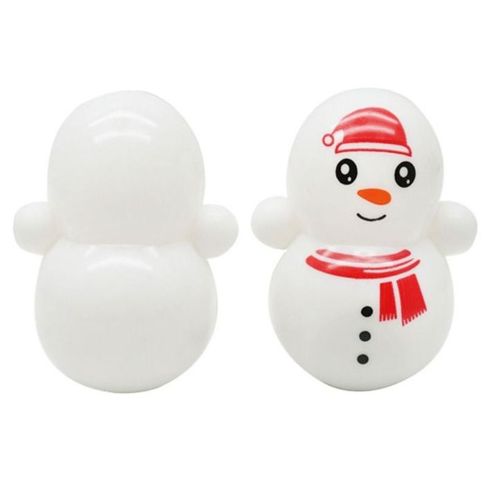 For Children Gift Cartoon Educational Toys Car Interior Decoration Relieve Stress Desktop Decompression Penguin Tumbler Snowman Tumbler Mini Tumbler Christmas Ornaments