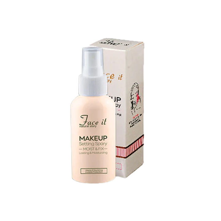 Makeup Fixer Setting Spray for Women Lasting & Moisturizing 60ml (FACE IT)
