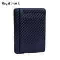 1* Fashion Coin Pocket Carbon Fiber Pu Leather Money Clip Anti-Chief Rfid Blocking Wallet. 