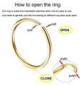 8mm simple golden nose rings for girls Pack of 6. 