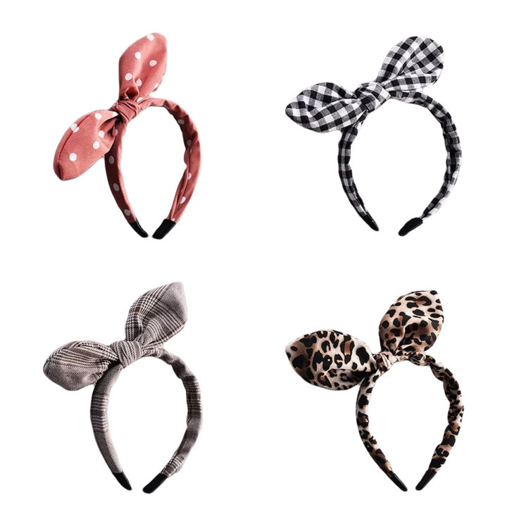 PCS Fashion printing Hairband Fabric Bow Knot Hair Hoop Rabbit Ears  Turban Headbands for Headwear Women Girls Hair Accessories