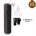Pack of 3 High Quality Boxing Bag Punching Bag 2 Gloves Steel Chain. 
