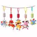XXFCZ Good Quality Newborn Baby Rattles Plush Stroller Cartoon Animal Toys Baby Hanging Bell Educational Baby Toys 0-24 Months. 