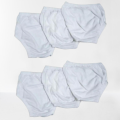 (Pack Of 6 ) White Nicker diaper Cover Panties Underwear for Kids Best Quality. 