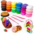 12Pcs Fomic Clay Dough for Kids with Free Gifts Kids Art Super Air Dry Polymer Clay 12 Colors Set With 3 Engraving Tools Playing Molding China Clay for Kids Creativity. 