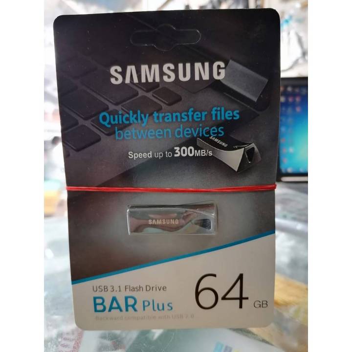 64GB USB 3.1 Flash Drive BAR Plus Excellent Data Transfer Speed Best For Home Or Office Use