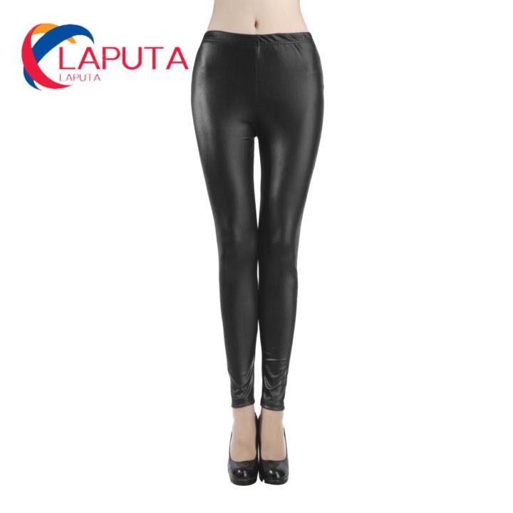 Pencil%20Solid%20Color%20Faux%20Leather%20Skinny%20Pants%20Women%20Trousers%20-%20Image%202