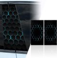 2PCS Honeycomb Side Car Stickers and Decals, HD Printed Car B-Pillar Sticker. 