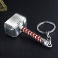 Thor Hammer Metal Keychain Movie Key Ring Cosplay Prop Key Holder For Fans Bag Ornament Car Pendant Gift. 
