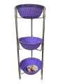 Potato & Onion Rack 3 floor with Metal Stand Round. 
