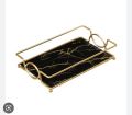 Makeup  Bathroom Vanity Tray, Perfume Soap Towel Holder Skincare Organizer Countertop. 