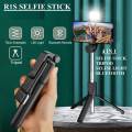 Best Vlog 4 in 1 Wireless Selfie Stick Tripod Bluetooth Shutter selfie Light foldable Selfie stick for all Phone Extendable With charging Cable Detachable Bluetooth Shutter. 