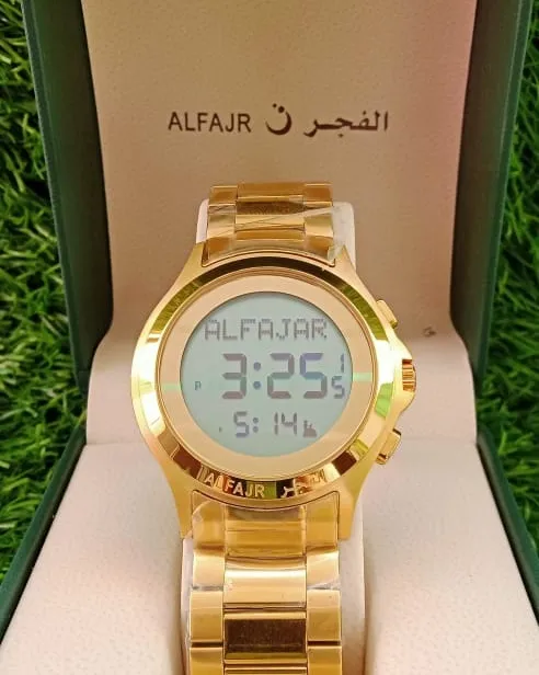 ALFAJR Islamic Calendar Prayer Reminder Qibla Direction Wrist Watch For Men WR 02 Daraz.pk